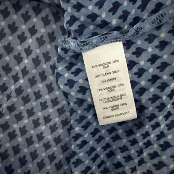 Vineyard Vines Blue Patterned Women's Top - Picture 7 of 10